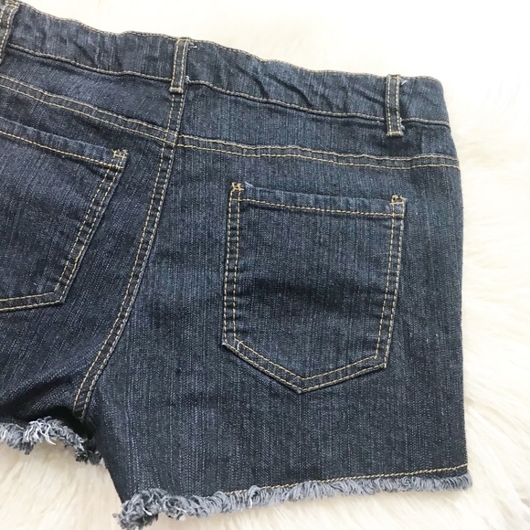 AVIVA jeans shorts bling pockets Stretch Junior 7 - Picture 5 of 8